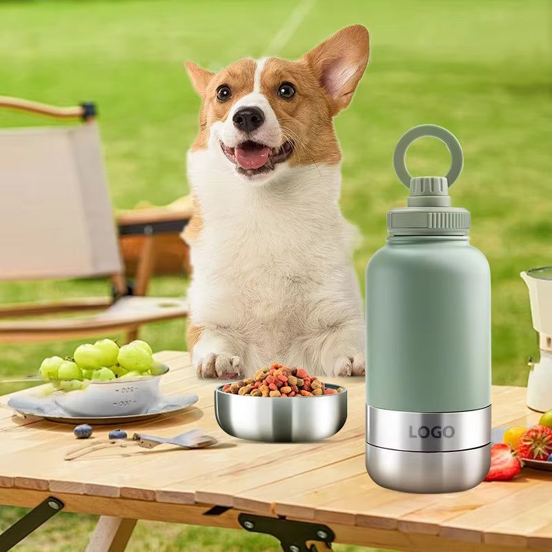 PawTravel 3‑in‑1™ – Portable Pet Travel Bottle for Walks & Trips