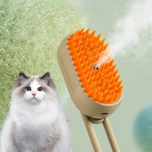 PawSteam Brush™ – Steam Grooming Brush for Cats & Dogs